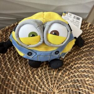 7" Despicable Me Minion 2-Eye Blue/Yellow Fuzzbies Bouncing Plush-RARE  New